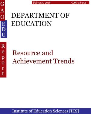 Cover of DEPARTMENT OF EDUCATION
