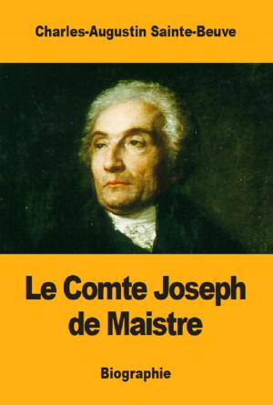 Cover of Le Comte Joseph de Maistre