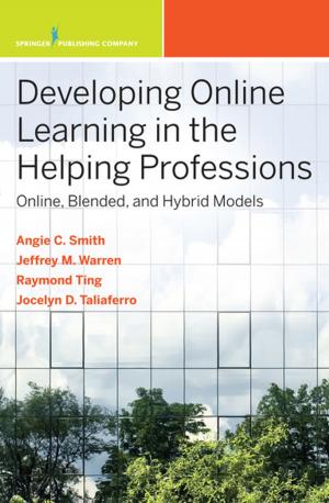 Cover of the book Developing Online Learning in the Helping Professions by Lucia McBee, LCSW, MPH