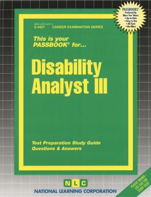 Cover of the book Disability Analyst III by Bondtest