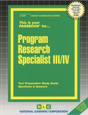 Cover of the book Program Research Specialist III, IV by Sachin Naha