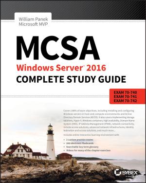 Cover of the book MCSA Windows Server 2016 Complete Study Guide by Calin Vladeanu, Safwan El Assad