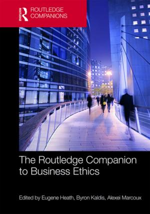 Cover of the book The Routledge Companion to Business Ethics by Marcus Woolombi Waters