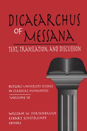Cover of the book Dicaearchus of Messana by Emily Hansen, Gary Easthope