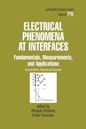 Cover of the book Electrical Phenomena at Interfaces by Ernest L Abel