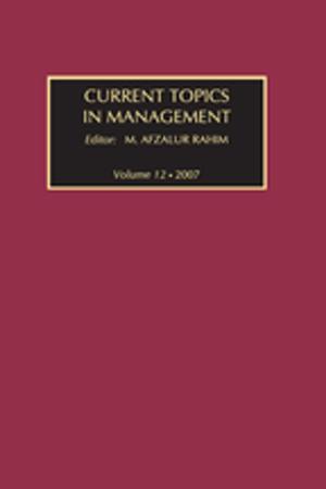 Cover of the book Current Topics in Management by Sharon Wapole, Michael C. McKenna, Zoi A. Philippakos, John Z. Strong