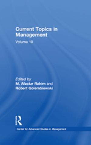 Cover of the book Current Topics in Management by Cosimo Schinaia