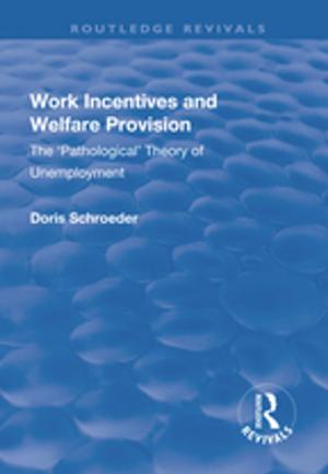 Cover of the book Work Incentives and Welfare Provision by Harold Schobert