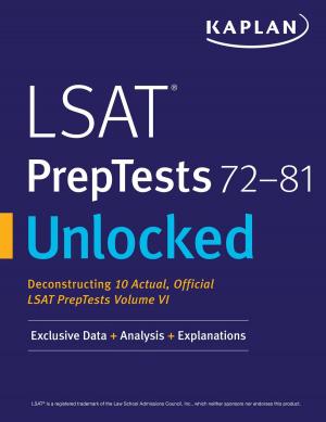 Cover of the book LSAT PrepTests 72-81 Unlocked by Kaplan Test Prep