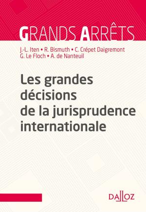 Cover of the book Les grandes décisions de la jurisprudence internationale by Marceau Long, Bruno Genevois, Prosper Weil, Guy Braibant, Pierre Delvolvé