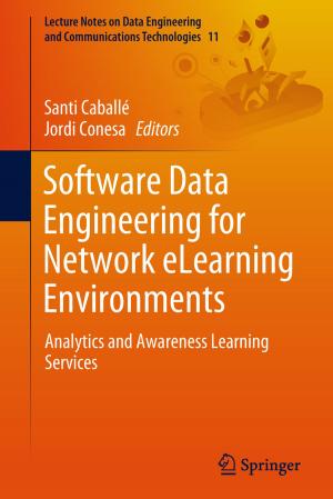 Cover of the book Software Data Engineering for Network eLearning Environments by Thomas Ecclestone