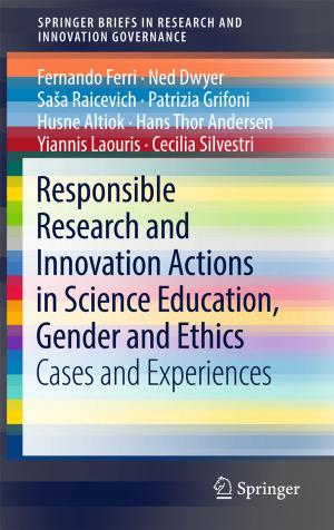 Book cover of Responsible Research and Innovation Actions in Science Education, Gender and Ethics