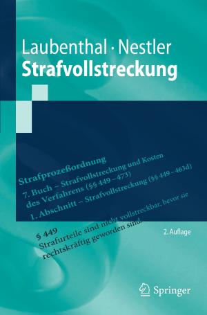 Cover of the book Strafvollstreckung by Kolumban Hutter, Yongqi Wang, Irina P. Chubarenko