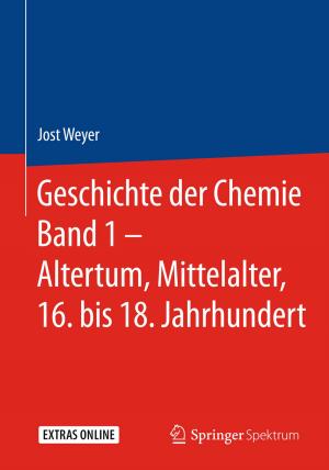 Cover of the book Geschichte der Chemie Band 1 – Altertum, Mittelalter, 16. bis 18. Jahrhundert by Zhengji Zhang