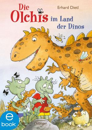 Book cover of Die Olchis im Land der Dinos