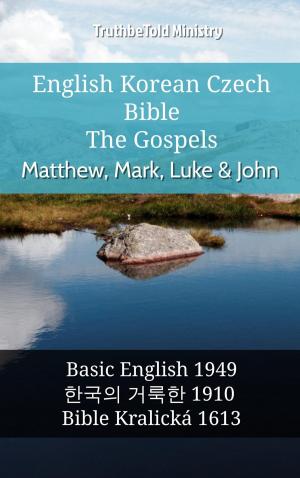 Book cover of English Korean Czech Bible - The Gospels - Matthew, Mark, Luke & John