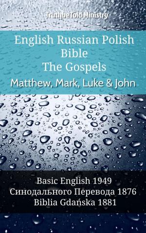 Cover of English Russian Polish Bible - The Gospels - Matthew, Mark, Luke & John