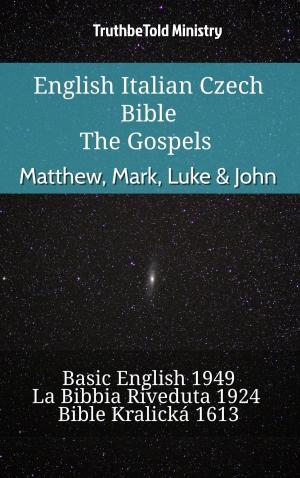 Cover of the book English Italian Czech Bible - The Gospels - Matthew, Mark, Luke & John by TruthBeTold Ministry