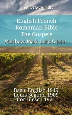 Book cover of English French Romanian Bible - The Gospels - Matthew, Mark, Luke & John