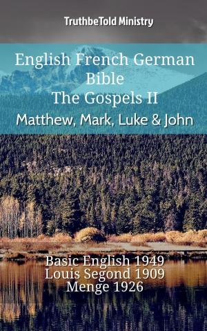 Book cover of English French German Bible - The Gospels II - Matthew, Mark, Luke & John
