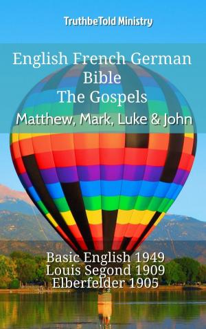 Book cover of English French German Bible - The Gospels - Matthew, Mark, Luke & John