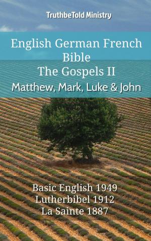 Book cover of English German French Bible - The Gospels II - Matthew, Mark, Luke & John