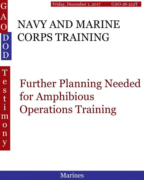 Cover of the book NAVY AND MARINE CORPS TRAINING by Hugues Dumont, Hugues DUMONT