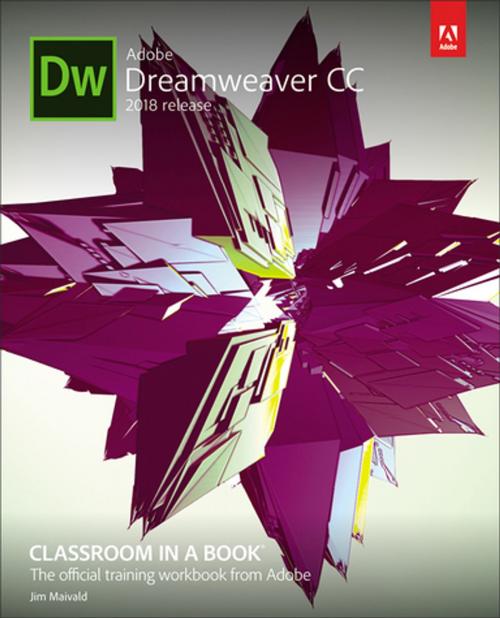 Cover of the book Adobe Dreamweaver CC Classroom in a Book (2018 release) by Jim Maivald, Pearson Education