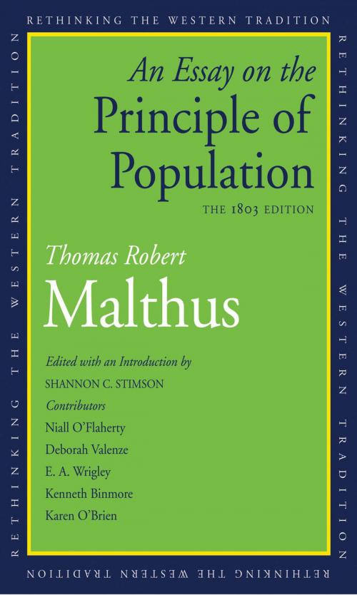 Cover of the book An Essay on the Principle of Population by Thomas Robert Malthus, Yale University Press