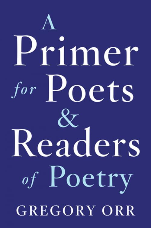 Cover of the book A Primer for Poets and Readers of Poetry by Gregory Orr, W. W. Norton & Company