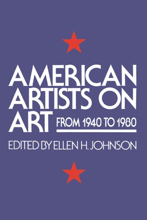 Cover of the book American Artists On Art by , Taylor and Francis