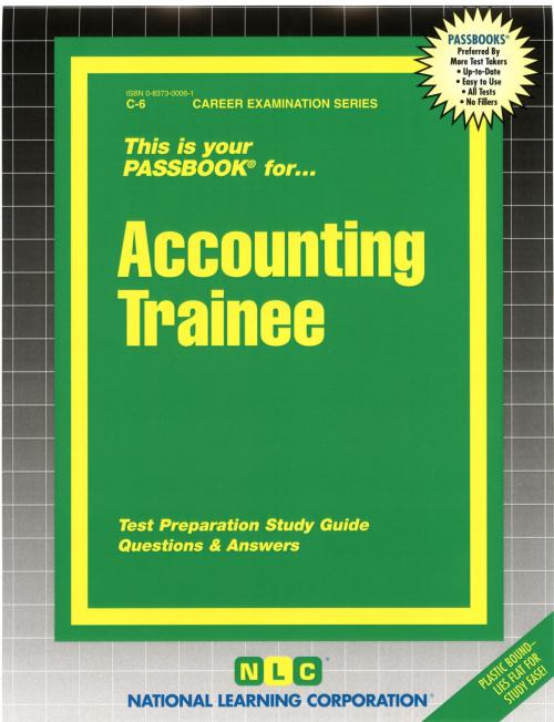 Cover of the book Accounting Trainee by National Learning Corporation, National Learning Corporation