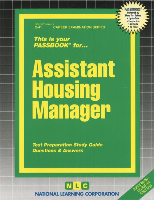 Cover of the book Assistant Housing Manager by National Learning Corporation, National Learning Corporation