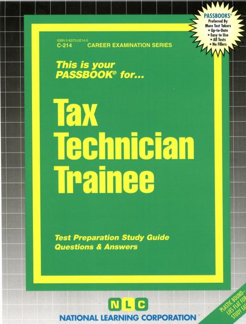 Cover of the book Tax Technician Trainee by National Learning Corporation, National Learning Corporation