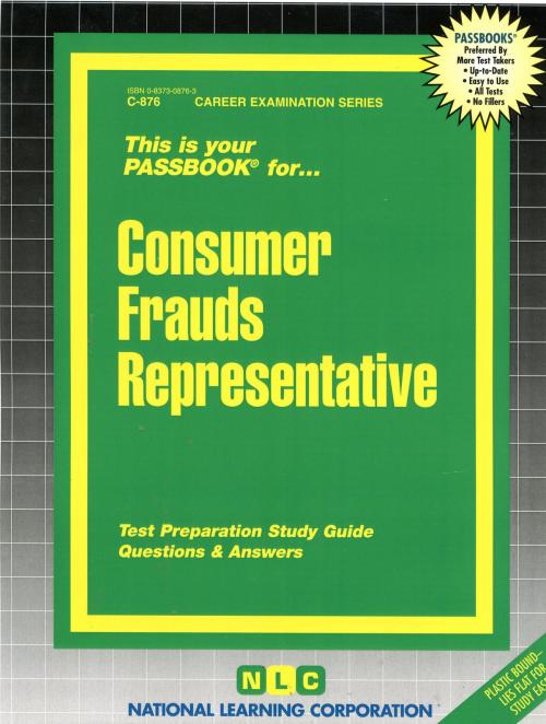 Cover of the book Consumer Frauds Representative by National Learning Corporation, National Learning Corporation