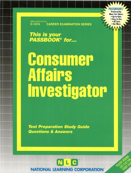 Cover of the book Consumer Affairs Investigator by National Learning Corporation, National Learning Corporation