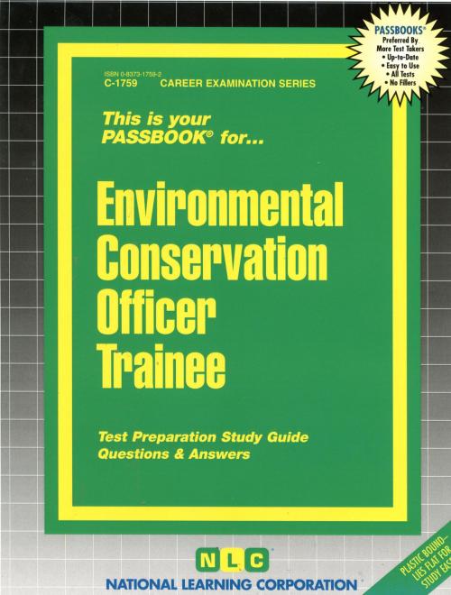 Cover of the book Environmental Conservation Officer Trainee by National Learning Corporation, National Learning Corporation