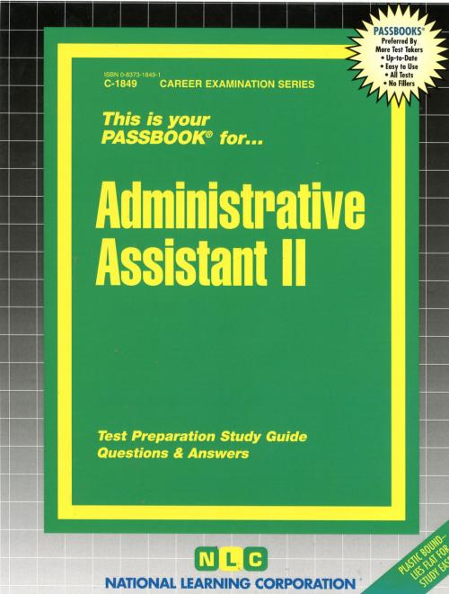 Cover of the book Administrative Assistant II by National Learning Corporation, National Learning Corporation