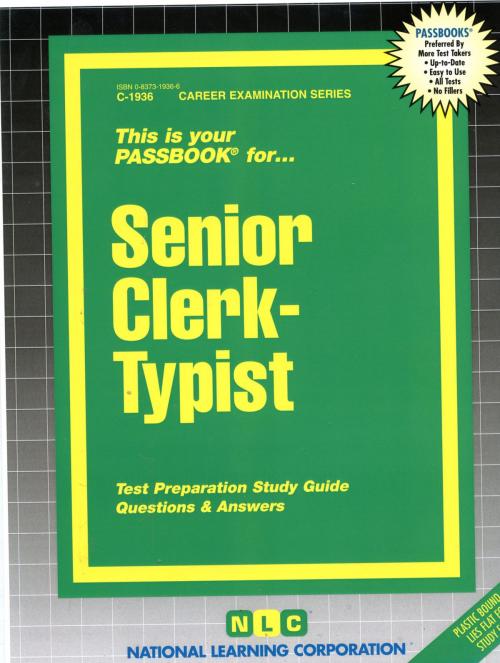Cover of the book Senior Clerk-Typist by National Learning Corporation, National Learning Corporation