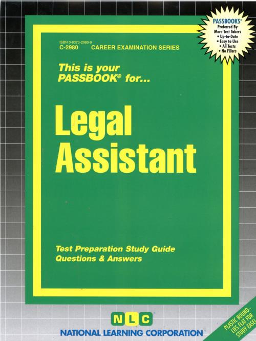 Cover of the book Legal Assistant by National Learning Corporation, National Learning Corporation