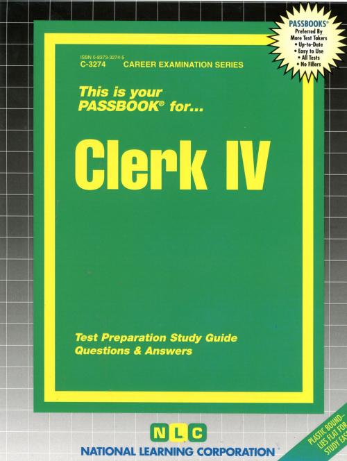 Cover of the book Clerk IV by National Learning Corporation, National Learning Corporation