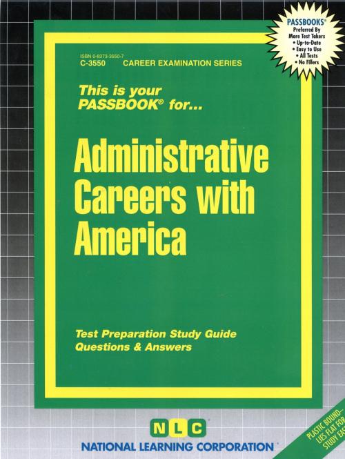 Cover of the book Administrative Careers with America by National Learning Corporation, National Learning Corporation