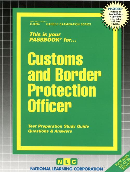 Cover of the book Customs and Border Protection Officer by National Learning Corporation, National Learning Corporation