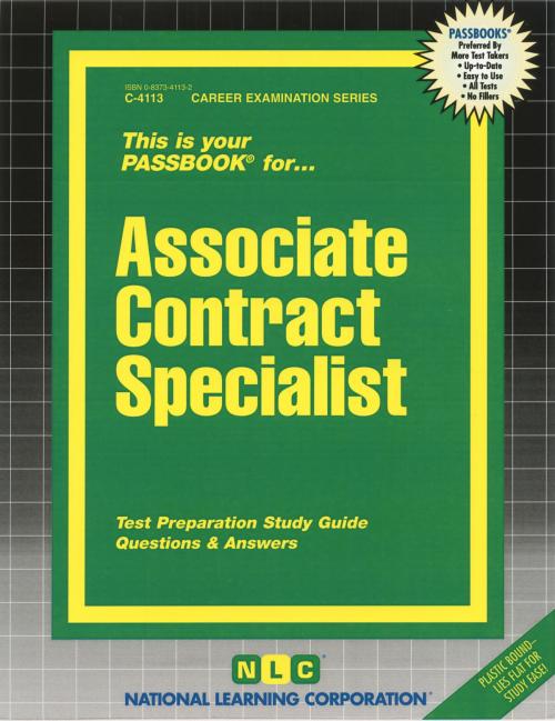 Cover of the book Associate Contract Specialist by National Learning Corporation, National Learning Corporation