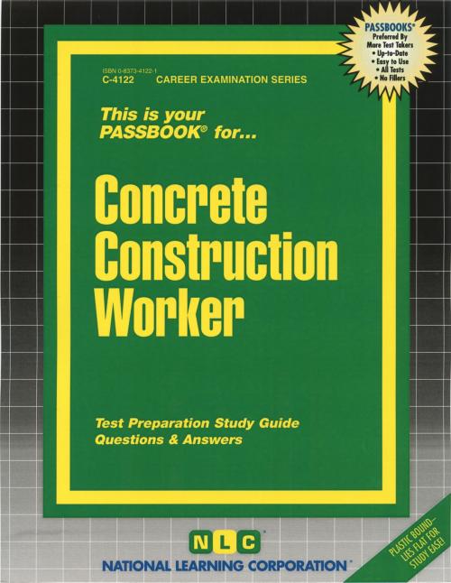 Cover of the book Concrete Construction Worker by National Learning Corporation, National Learning Corporation