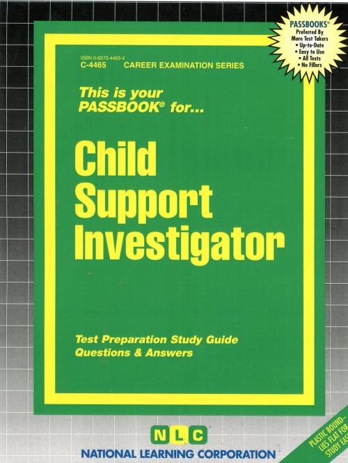 Cover of the book Child Support Investigator by National Learning Corporation, National Learning Corporation