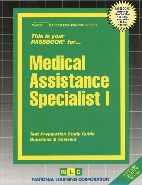 Cover of the book Medical Assistance Specialist I by National Learning Corporation, National Learning Corporation