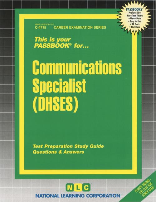Cover of the book Communications Specialist (DHSES) by National Learning Corporation, National Learning Corporation