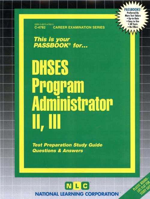 Cover of the book DHSES Program Administrator II, III by National Learning Corporation, National Learning Corporation