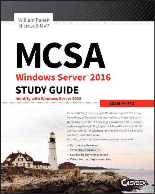 Cover of the book MCSA Windows Server 2016 Study Guide: Exam 70-742 by William Panek, Wiley